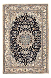 Alfombra Persa - Nain - Prima - 302 x 197 cm - azul oscuro