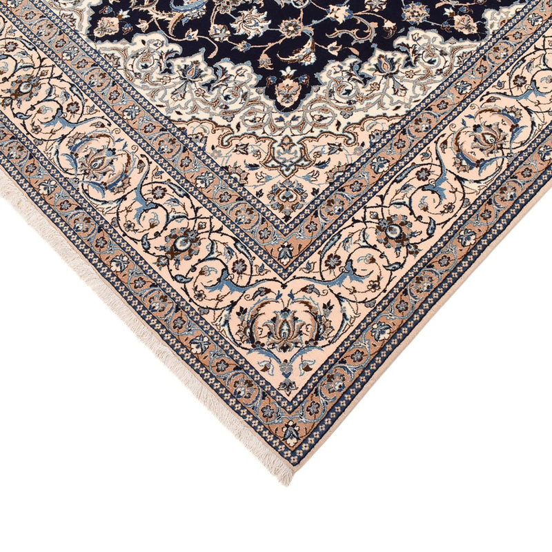 Alfombra Persa - Nain - Prima - 302 x 197 cm - azul oscuro
