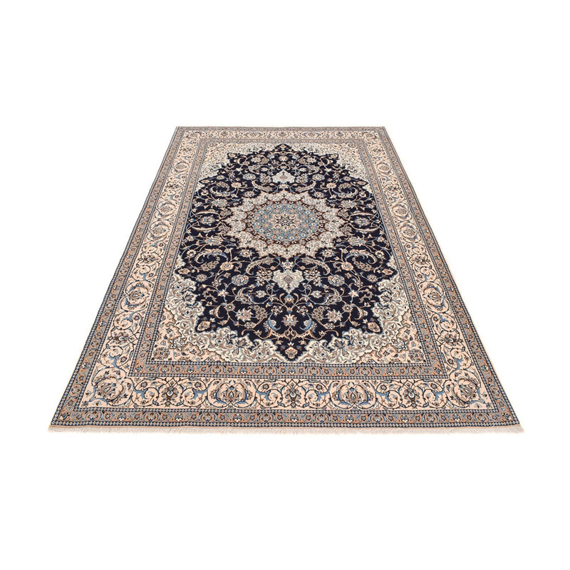 Alfombra Persa - Nain - Prima - 302 x 197 cm - azul oscuro