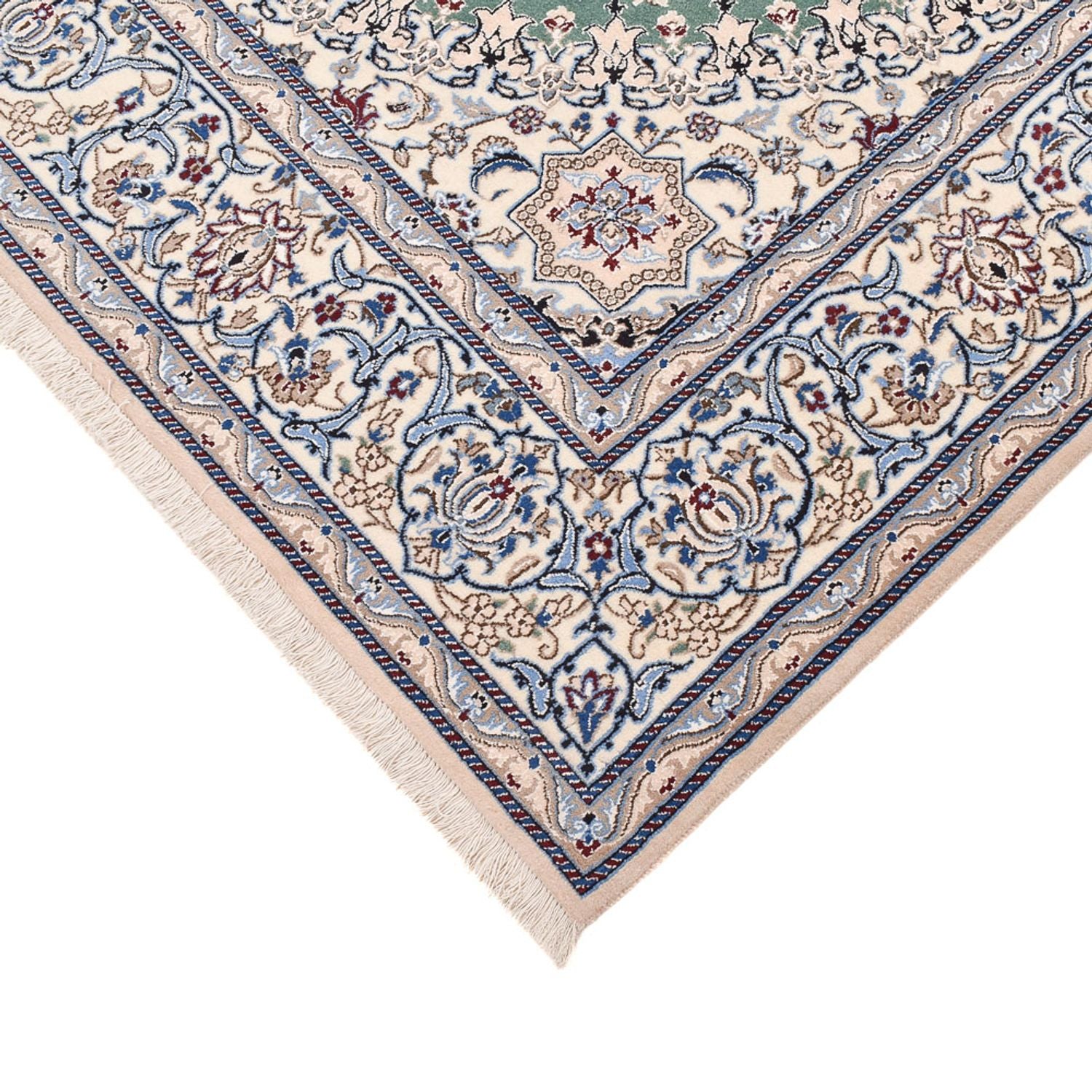 Alfombra Persa - Nain - Real - 290 x 204 cm - verde