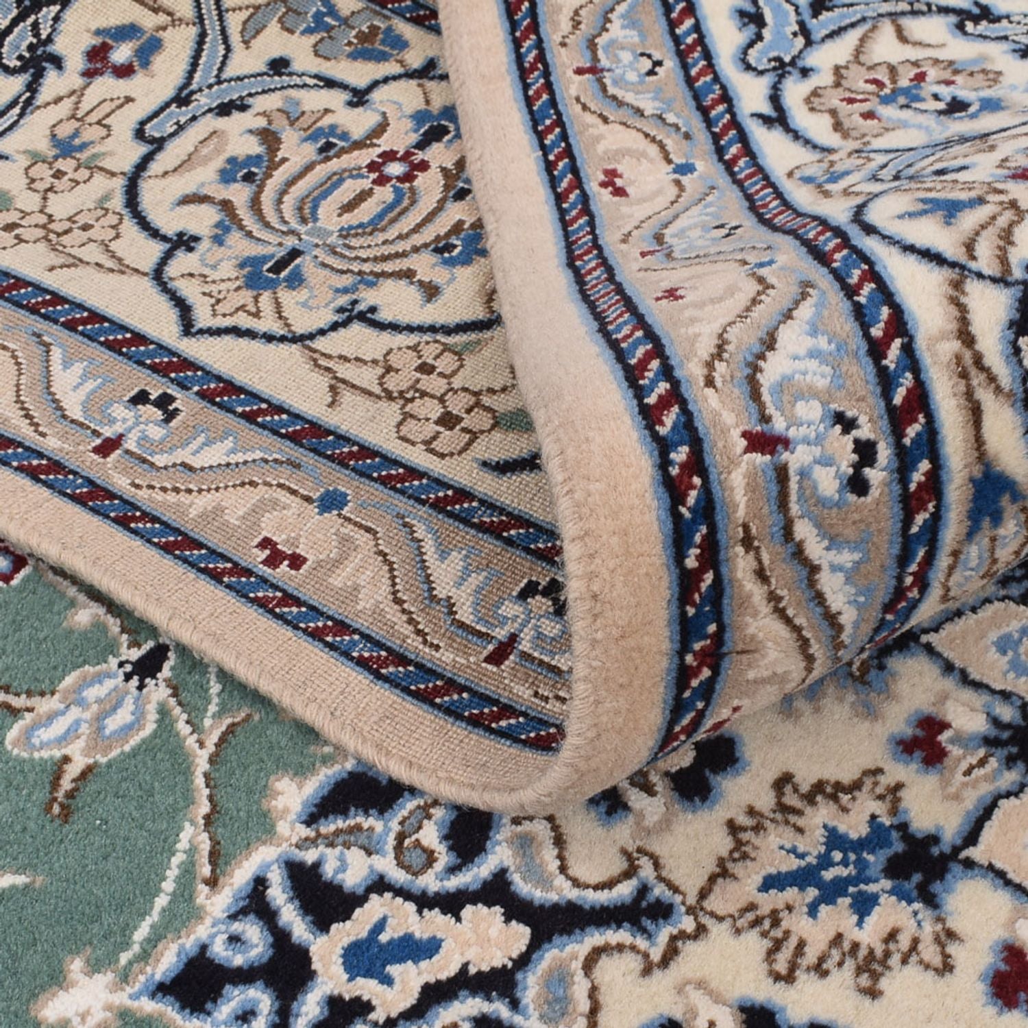 Alfombra Persa - Nain - Real - 290 x 204 cm - verde