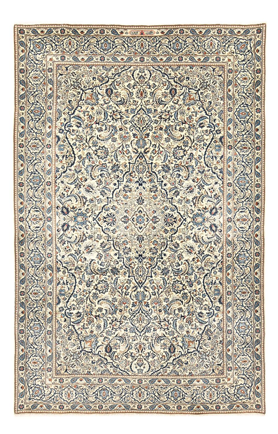 Alfombra persa - Keshan - 315 x 203 cm - beige