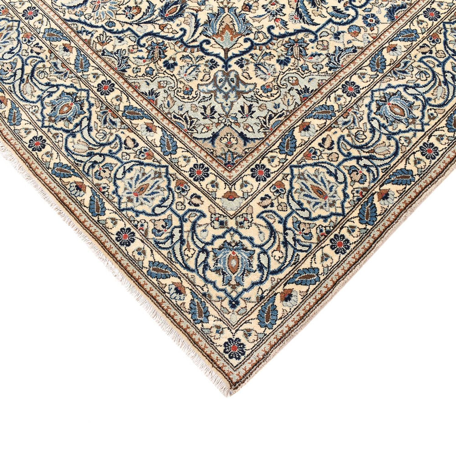 Alfombra persa - Keshan - 315 x 203 cm - beige