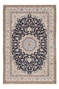 Alfombra Persa - Nain - Prima - 294 x 202 cm - azul oscuro