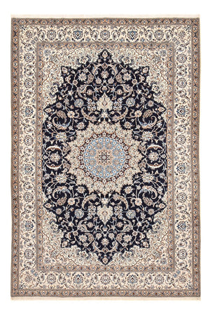 Alfombra Persa - Nain - Prima - 294 x 202 cm - azul oscuro