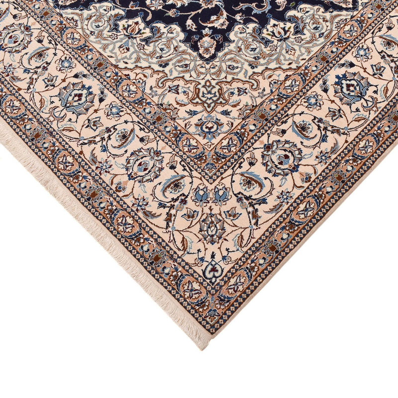 Alfombra Persa - Nain - Prima - 294 x 202 cm - azul oscuro