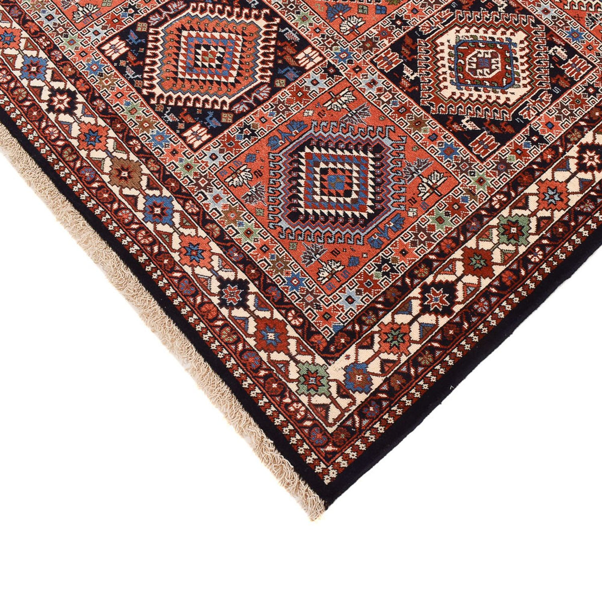 Alfombra persa - Nómada - 243 x 160 cm - rojo claro