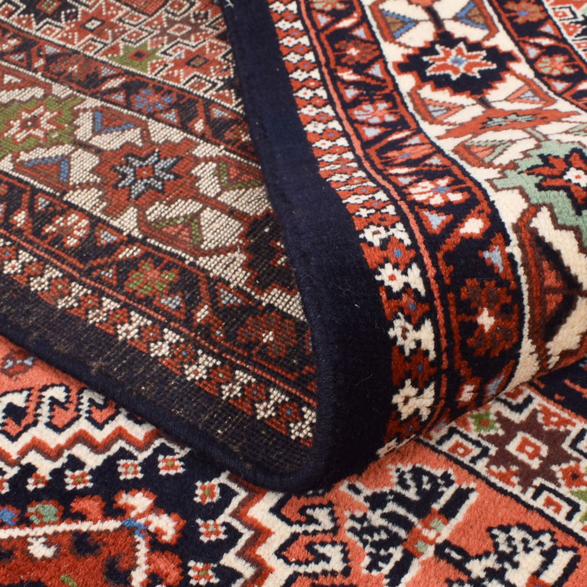 Alfombra persa - Nómada - 243 x 160 cm - rojo claro