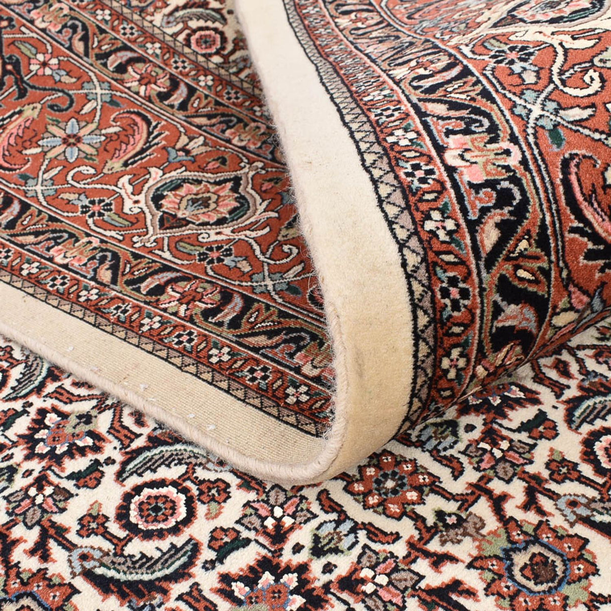 Alfombra persa - Bidjar - 305 x 202 cm - rojo oscuro