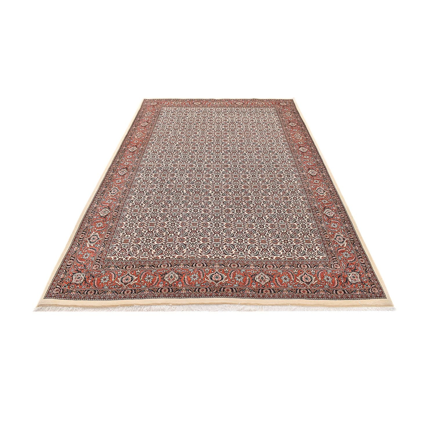 Alfombra persa - Bidjar - 305 x 202 cm - rojo oscuro