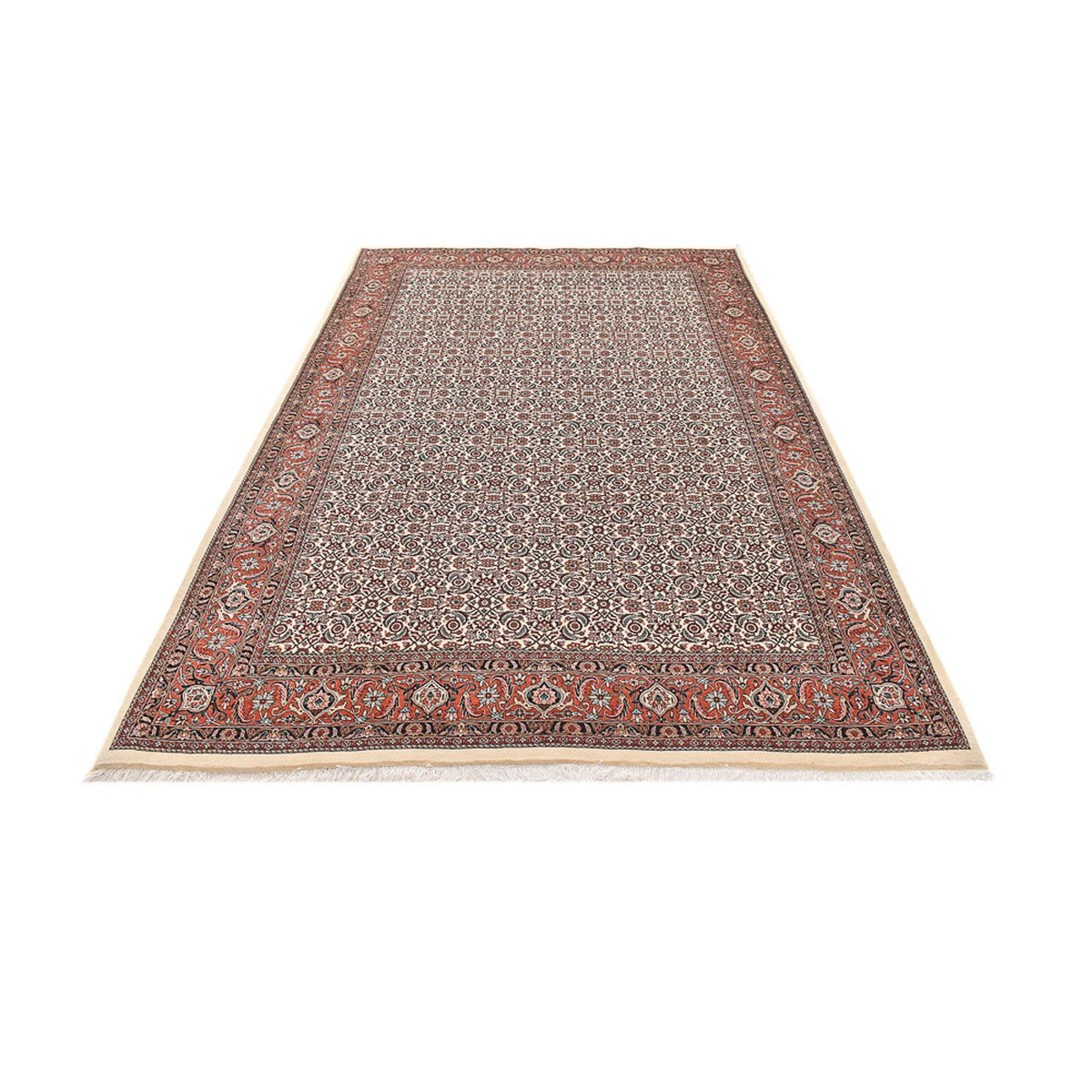 Alfombra persa - Bidjar - 305 x 202 cm - rojo oscuro