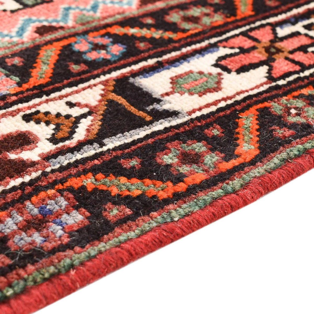 Alfombra persa - Nómada - 197 x 112 cm - rojo claro