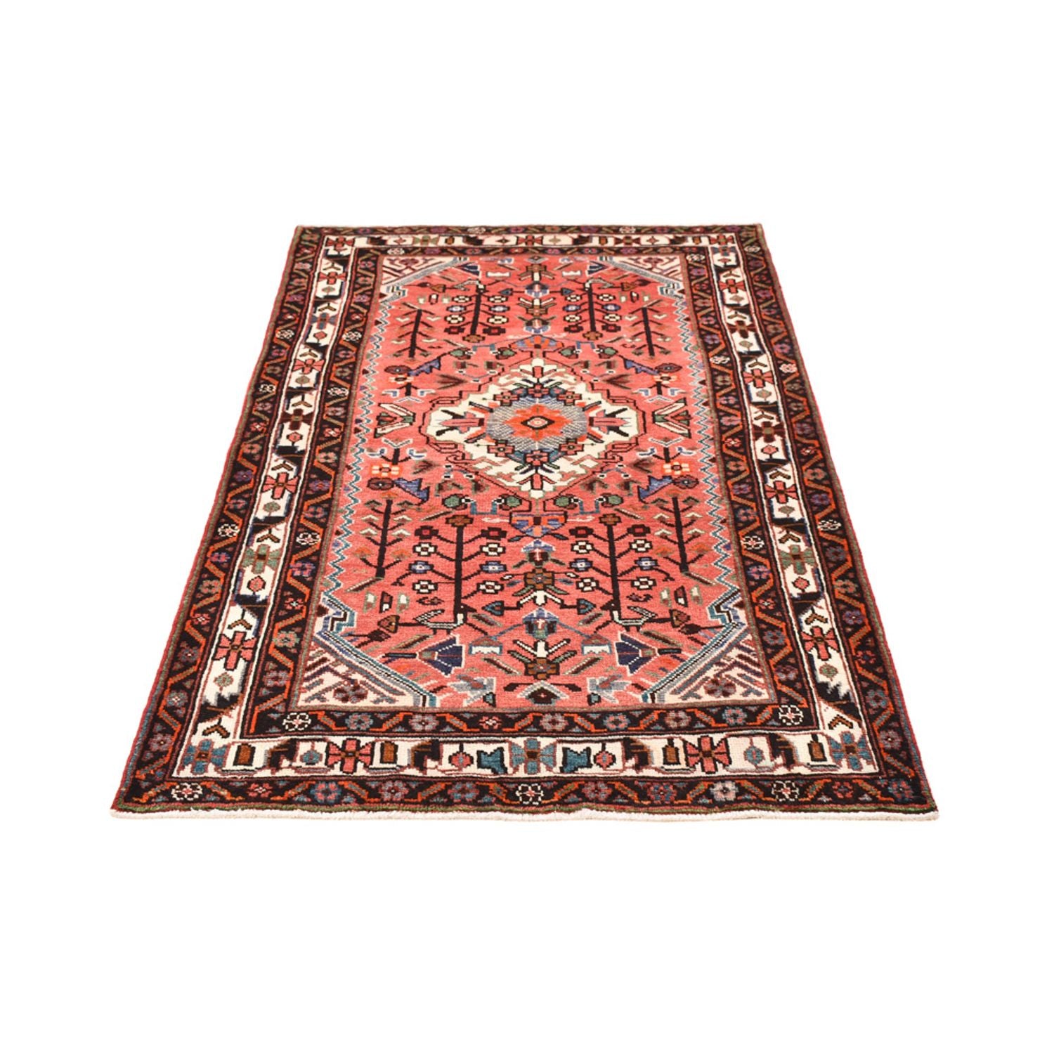 Alfombra persa - Nómada - 197 x 112 cm - rojo claro