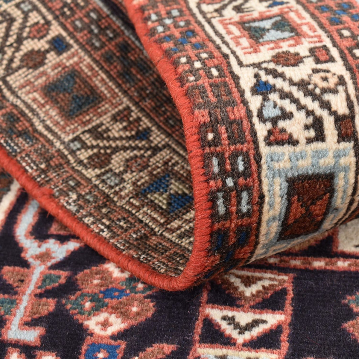 Alfombra de pasillo Alfombra persa - Nómada - 203 x 67 cm - verde menta