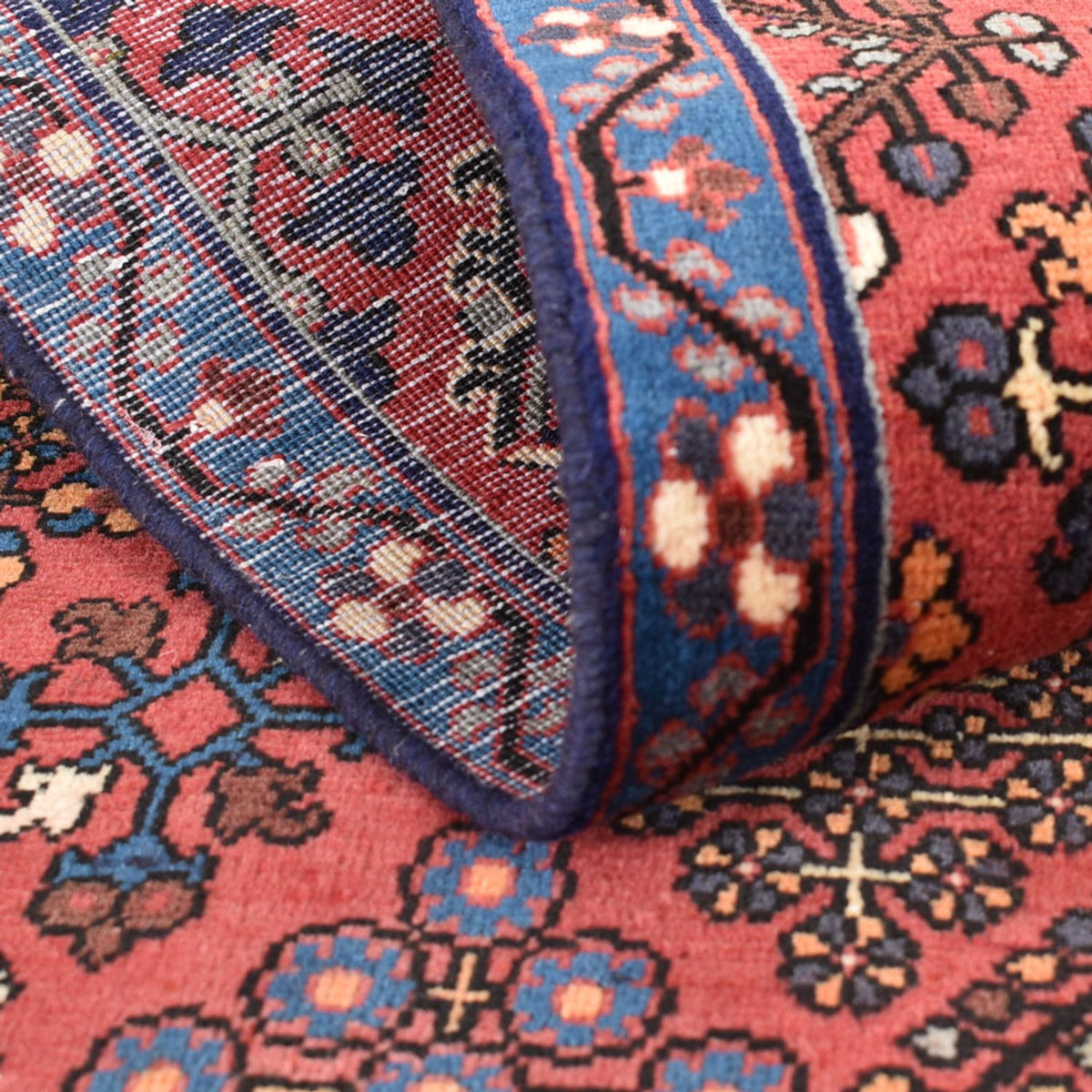 Alfombra de pasillo Alfombra persa - Nómada - 200 x 83 cm - rojo claro