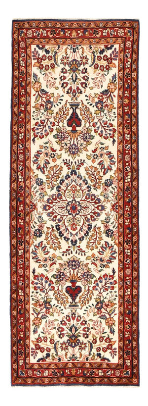 Alfombra de pasillo Alfombra persa - Nómada - 226 x 86 cm - beige