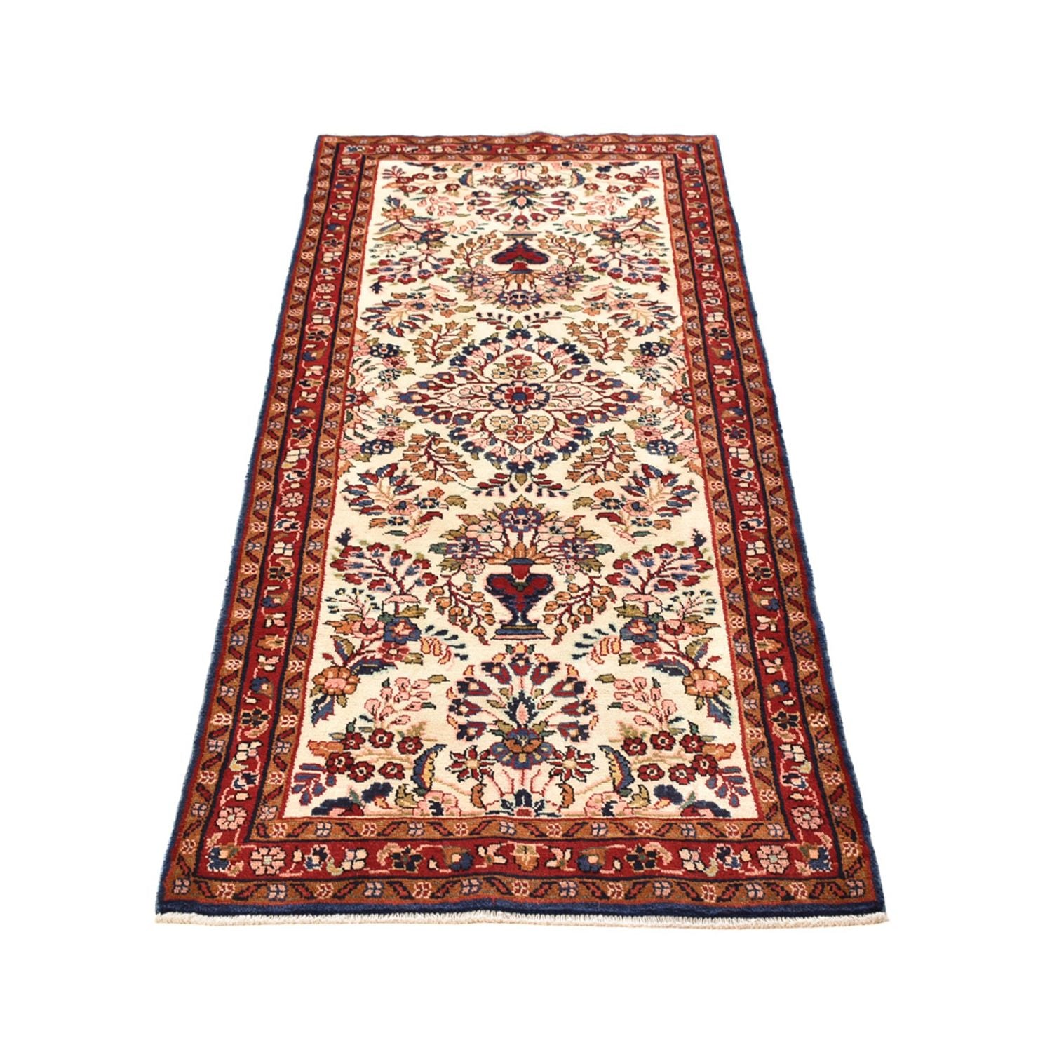 Alfombra de pasillo Alfombra persa - Nómada - 226 x 86 cm - beige