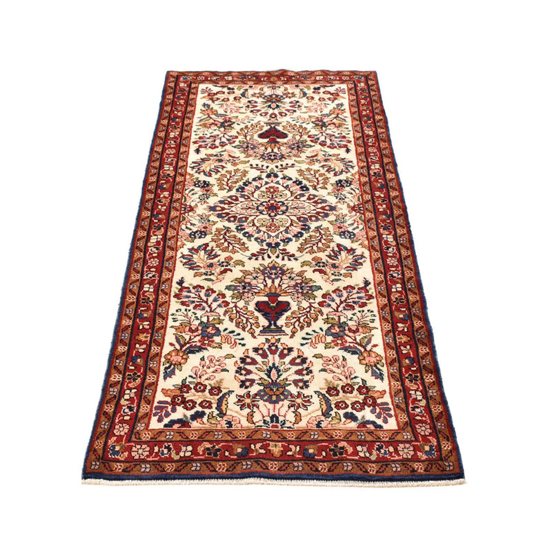 Alfombra de pasillo Alfombra persa - Nómada - 226 x 86 cm - beige