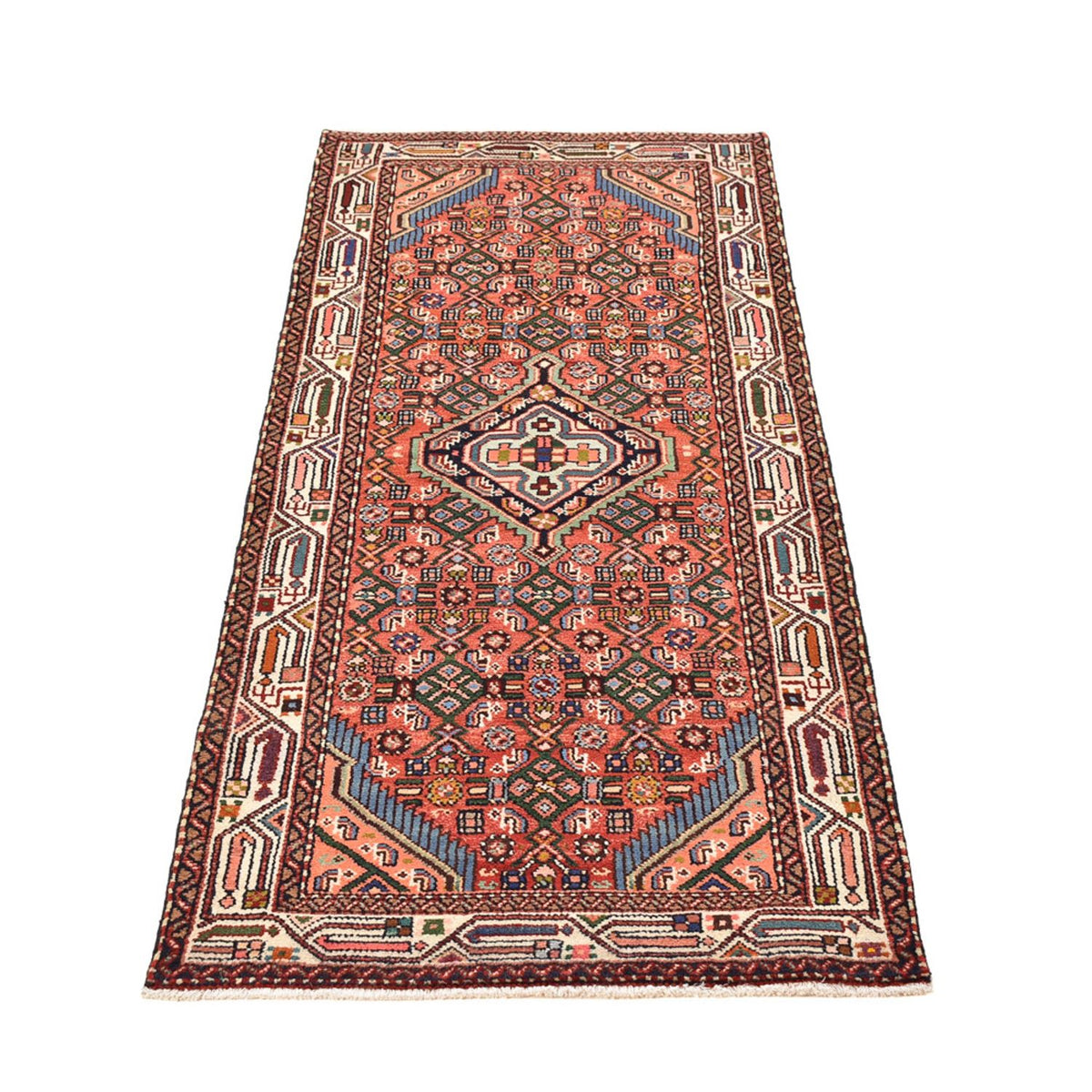 Alfombra de pasillo Alfombra persa - Nómada - 206 x 79 cm - rojo claro