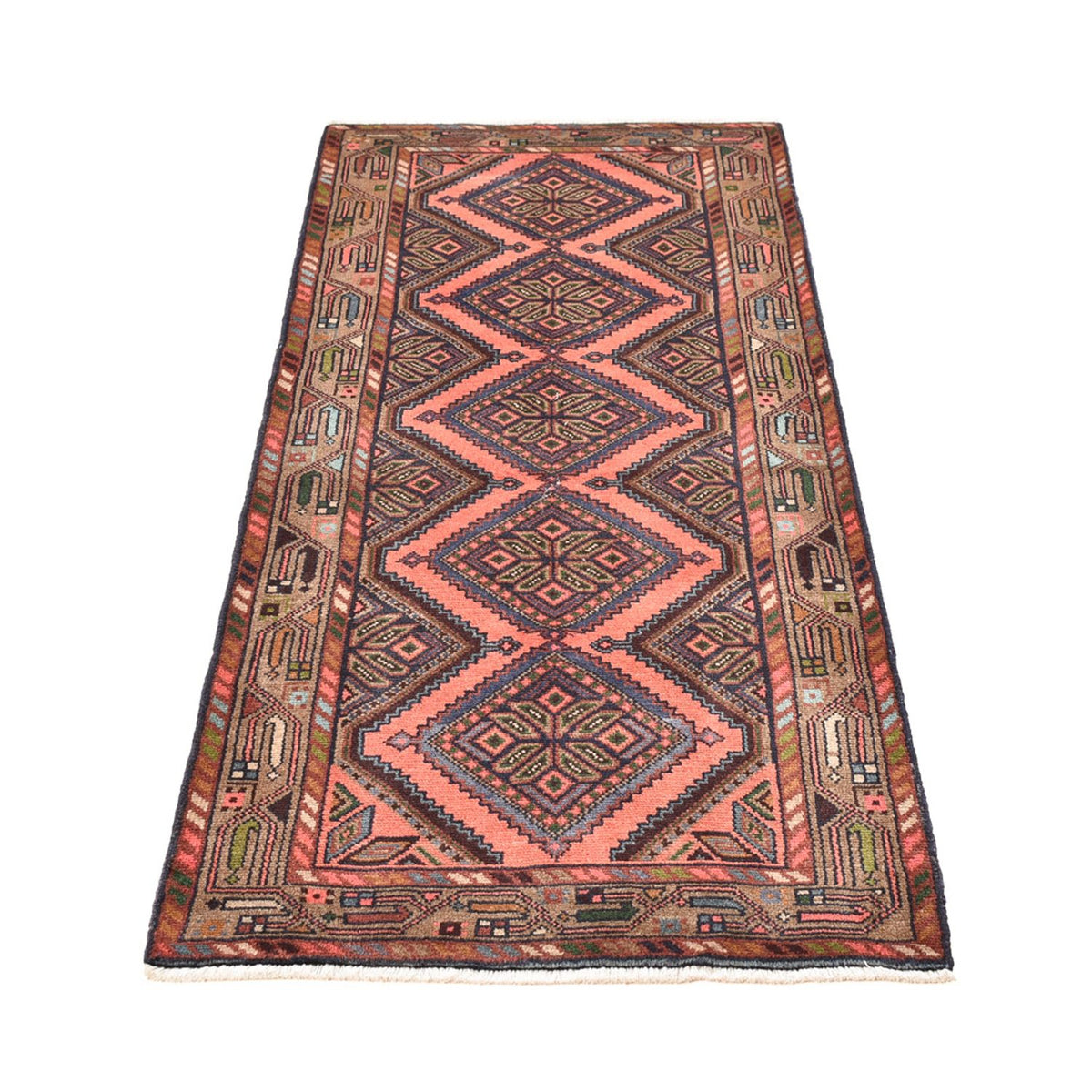 Alfombra de pasillo Alfombra persa - Nómada - 185 x 78 cm - beige oscuro