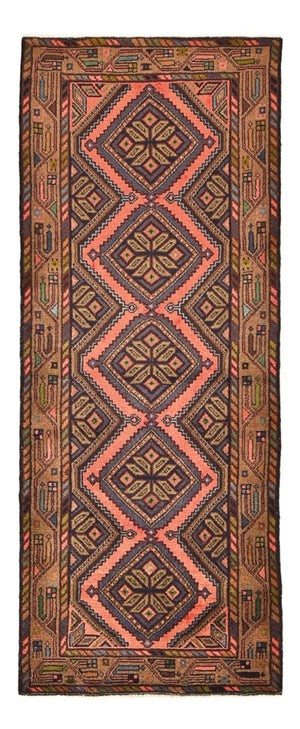 Alfombra de pasillo Alfombra persa - Nómada - 188 x 75 cm - beige oscuro