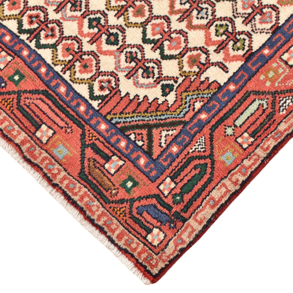 Alfombra de pasillo Alfombra persa - Nómada - 205 x 80 cm - rojo claro