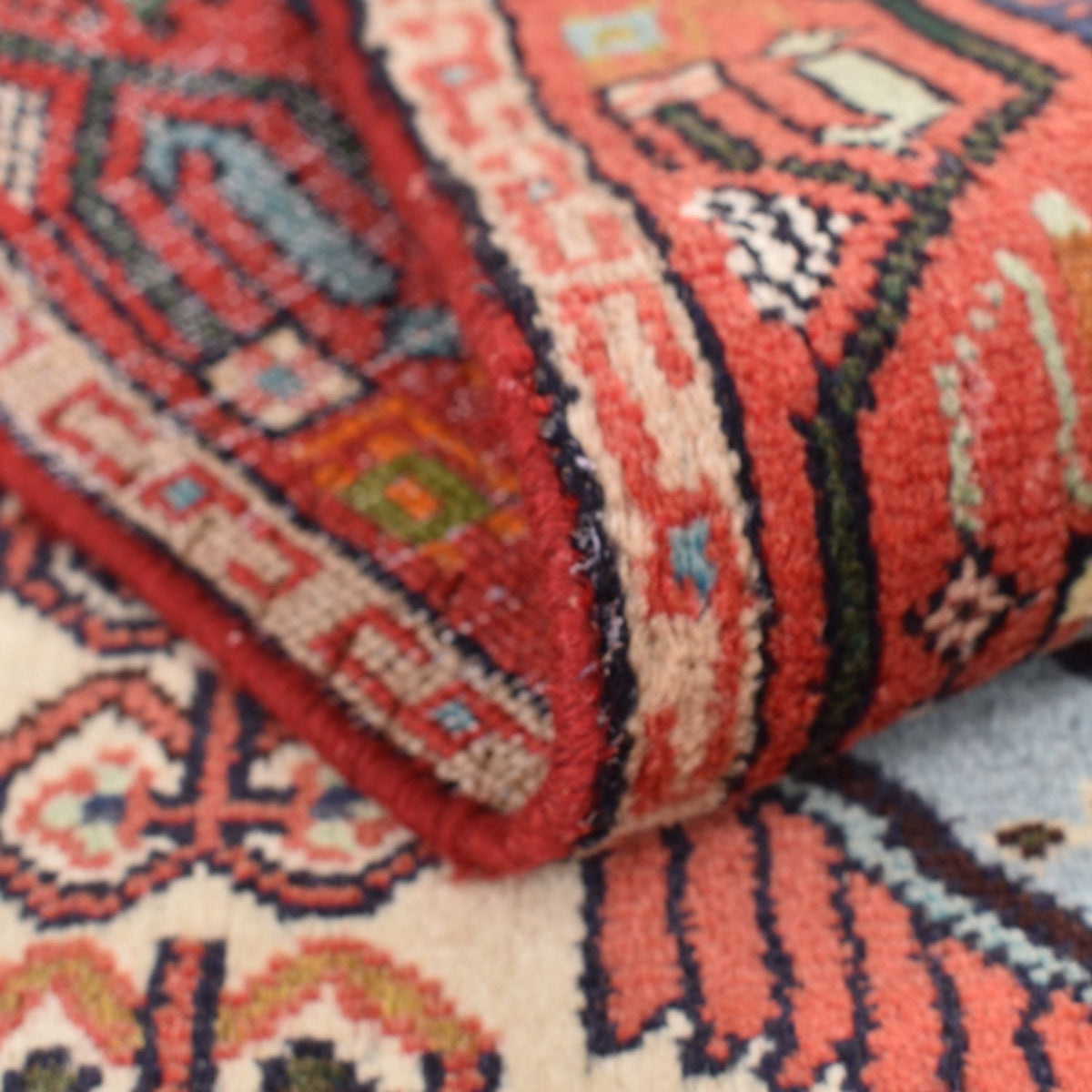 Alfombra de pasillo Alfombra persa - Nómada - 205 x 80 cm - rojo claro