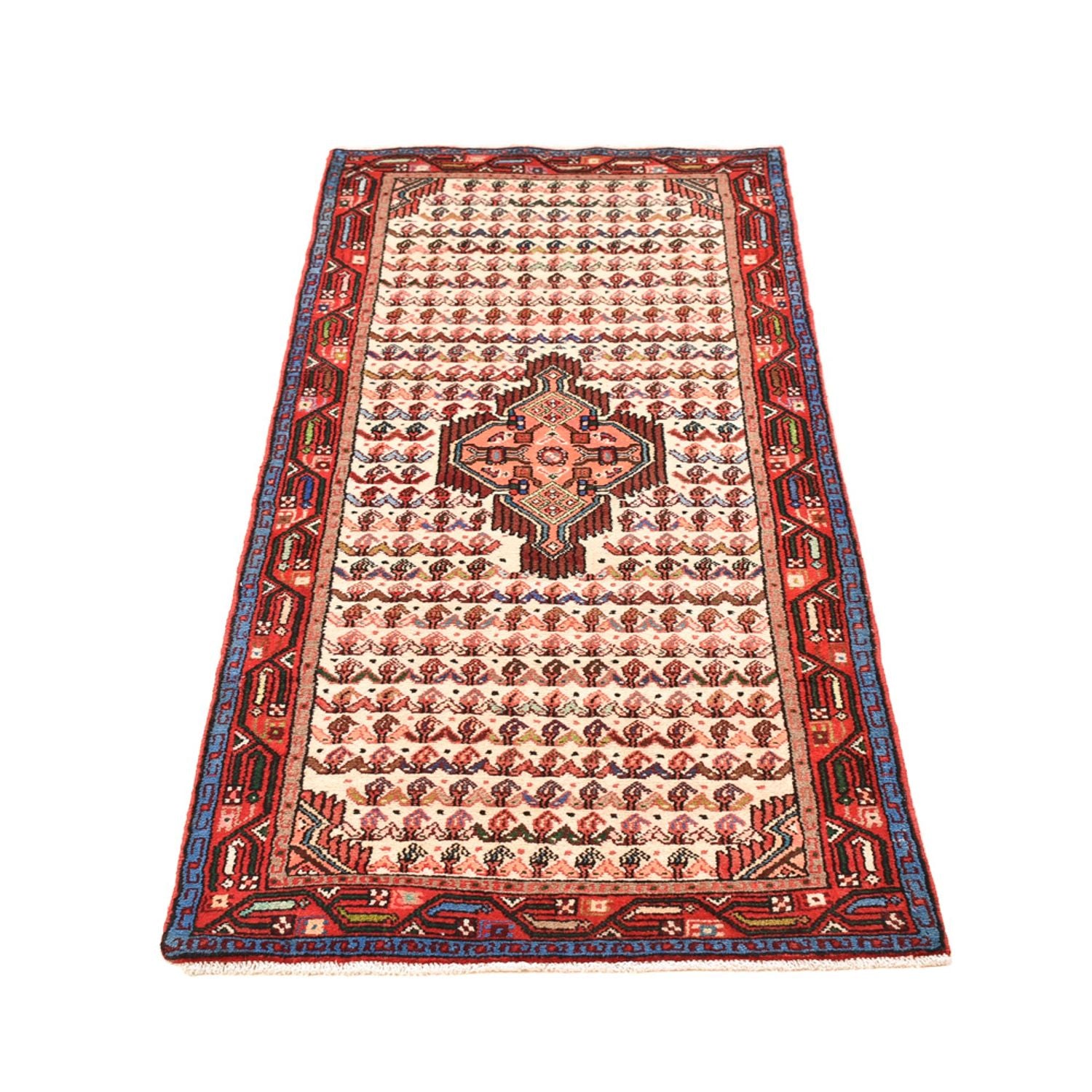 Alfombra de pasillo Alfombra persa - Nómada - 196 x 75 cm - beige
