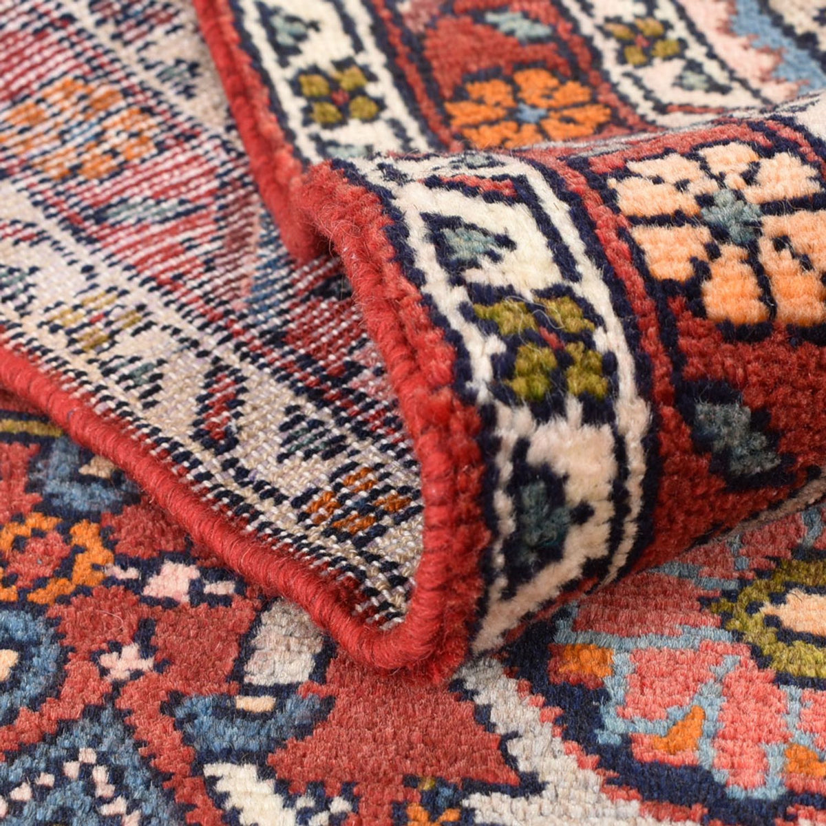 Alfombra de pasillo Alfombra persa - Nómada - 200 x 98 cm - rojo oscuro