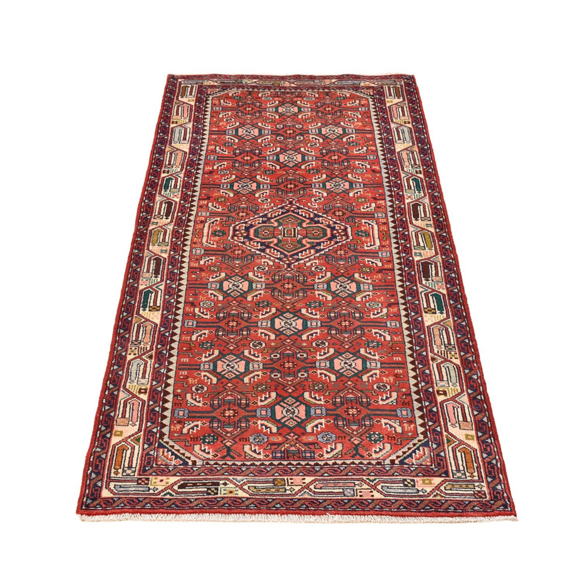Alfombra de pasillo Alfombra persa - Nómada - 208 x 83 cm - rojo claro