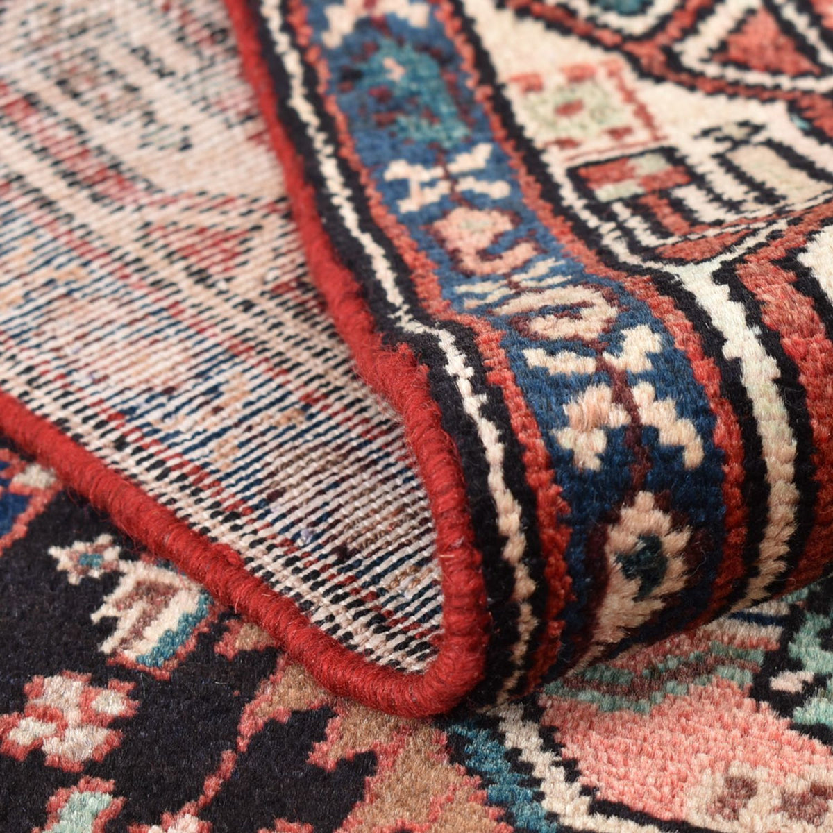 Alfombra de pasillo Alfombra persa - Nómada - 213 x 110 cm - beige oscuro