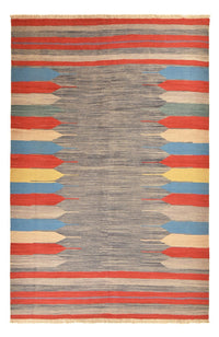 Alfombra Kelim - Tendencia - 293 x 199 cm - multicolor