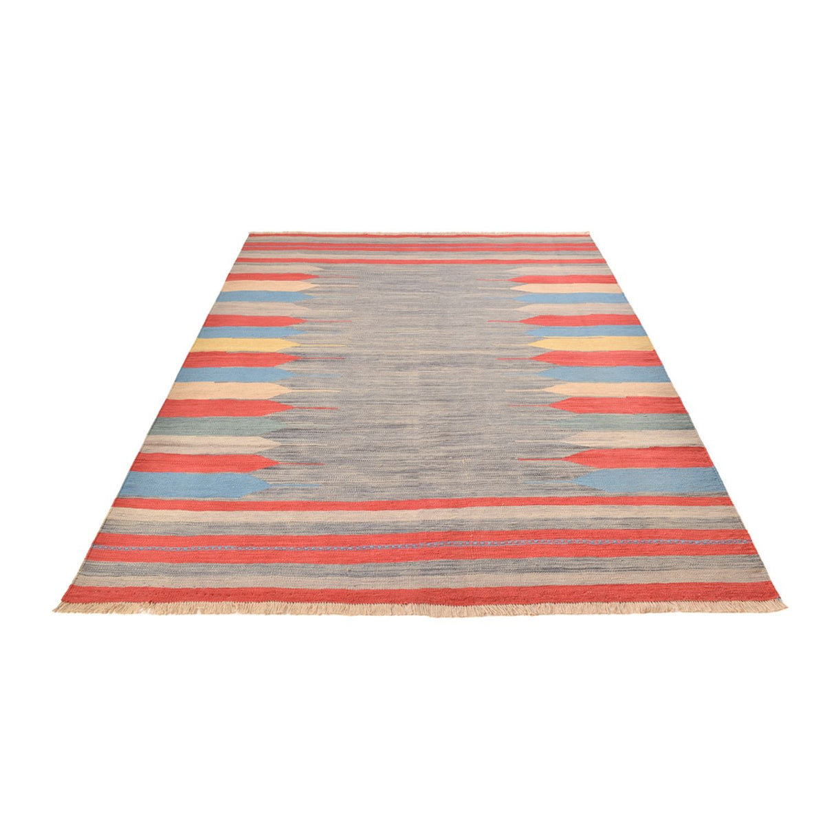 Alfombra Kelim - Tendencia - 293 x 199 cm - multicolor