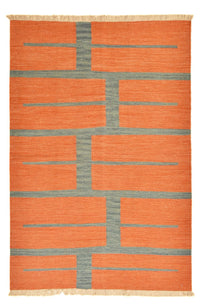 Alfombra Kelim - Tendencia - 182 x 121 cm - multicolor