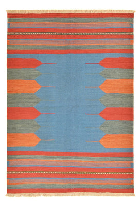 Alfombra Kelim - Tendencia - 200 x 145 cm - multicolor