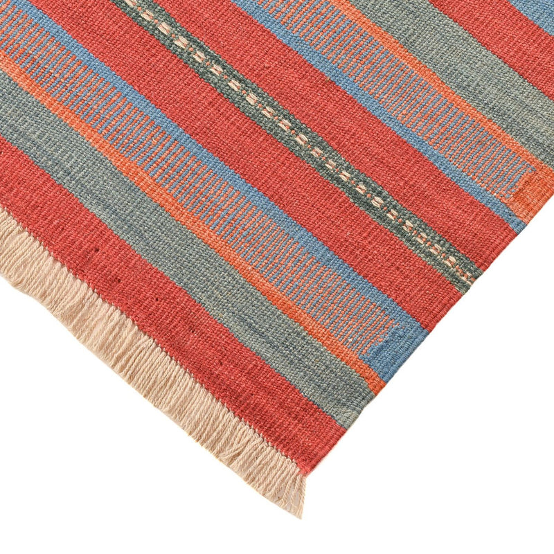 Alfombra Kelim - Tendencia - 200 x 145 cm - multicolor