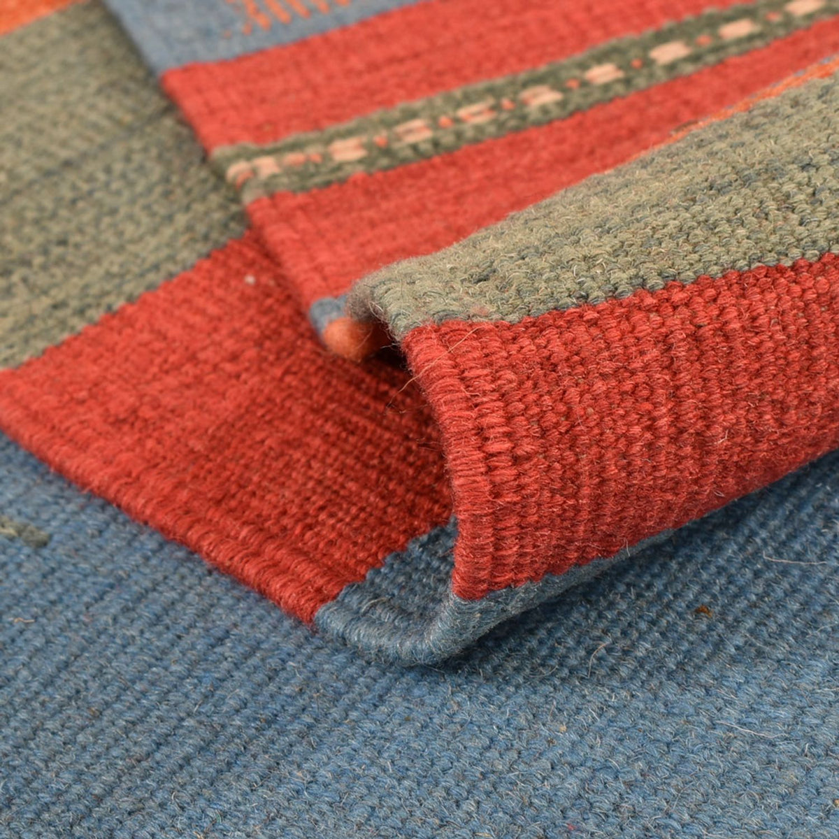 Alfombra Kelim - Tendencia - 200 x 145 cm - multicolor