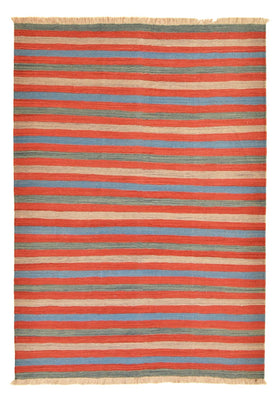 Alfombra Kelim - Tendencia - 203 x 149 cm - multicolor