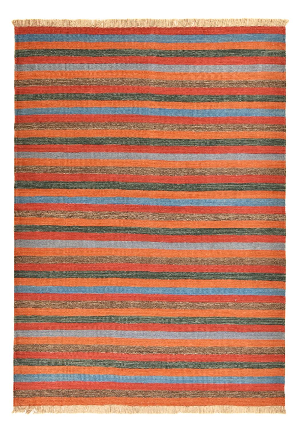 Alfombra Kelim - Tendencia - 200 x 146 cm - multicolor