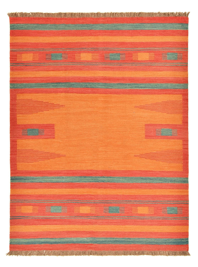 Alfombra Kelim - Tendencia - 203 x 155 cm - multicolor