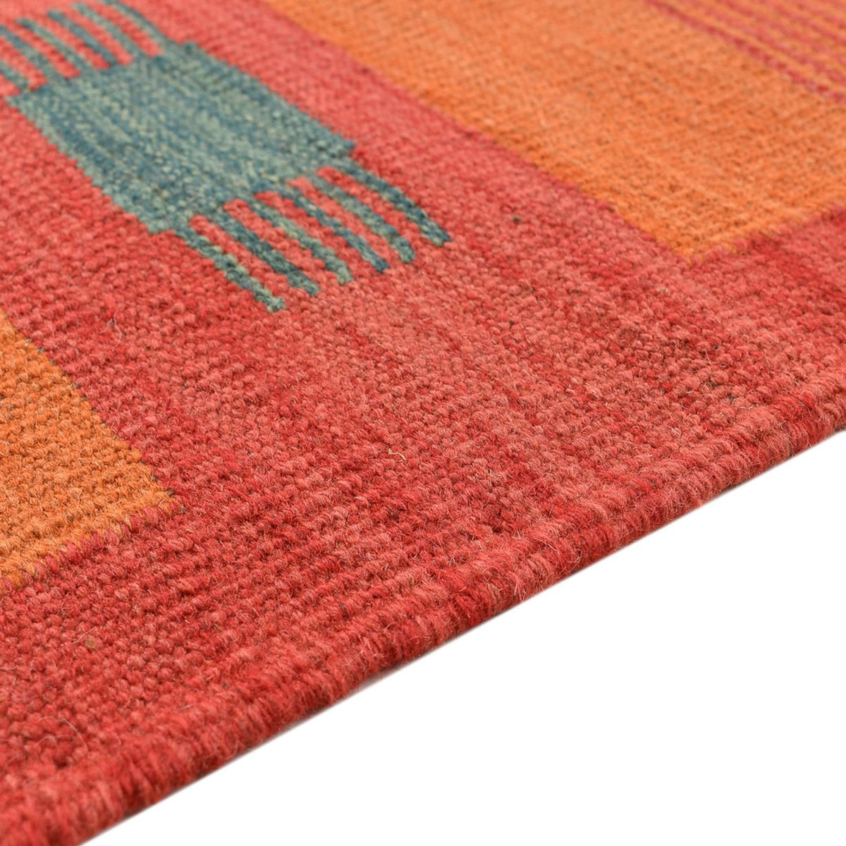 Alfombra Kelim - Tendencia - 203 x 155 cm - multicolor
