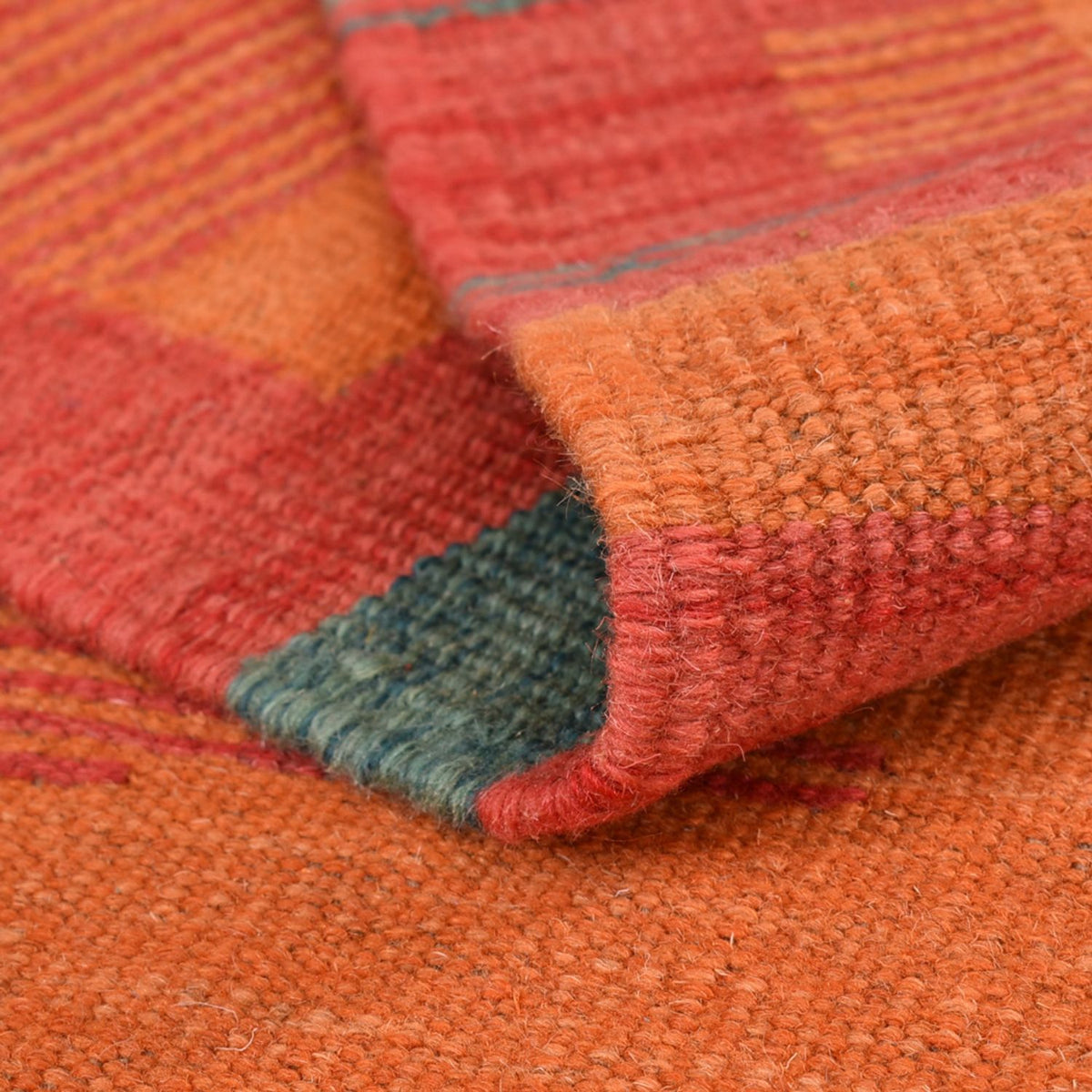 Alfombra Kelim - Tendencia - 203 x 155 cm - multicolor