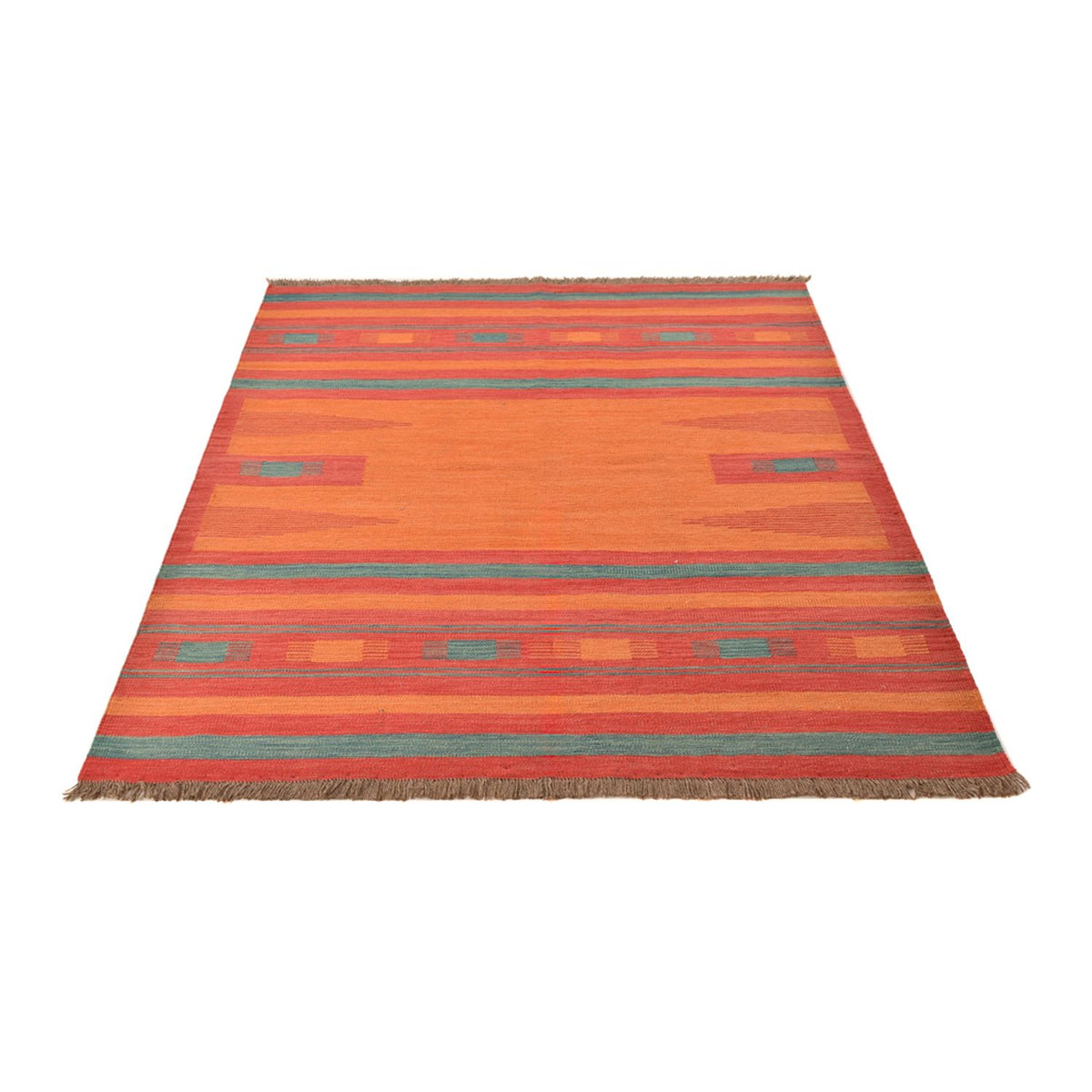 Alfombra Kelim - Tendencia - 203 x 155 cm - multicolor