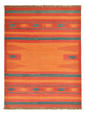 Alfombra Kelim - Tendencia - 201 x 155 cm - multicolor