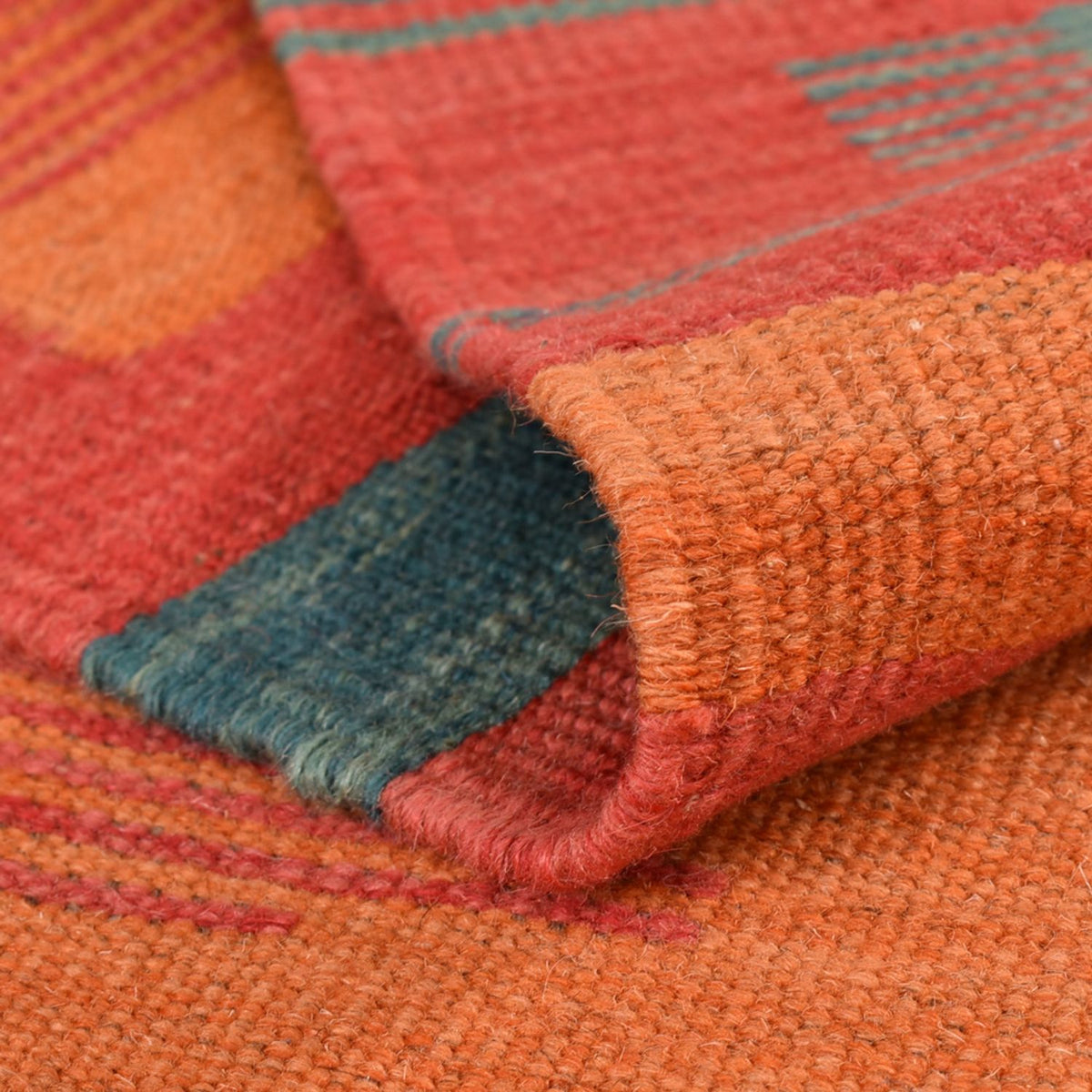 Alfombra Kelim - Tendencia - 201 x 155 cm - multicolor