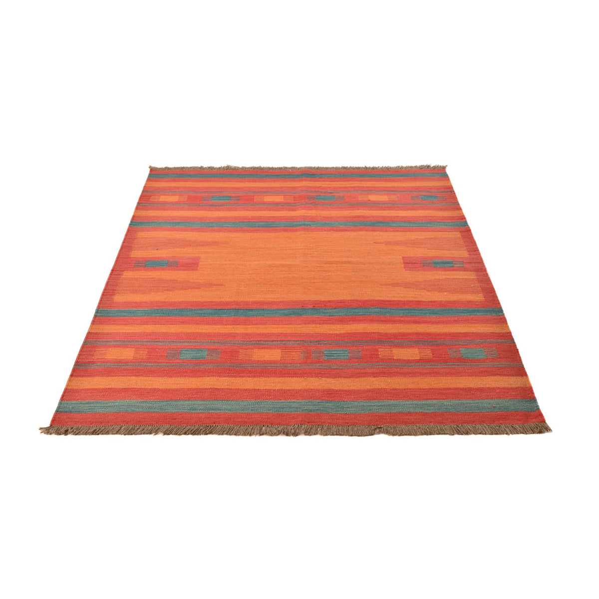 Alfombra Kelim - Tendencia - 201 x 155 cm - multicolor