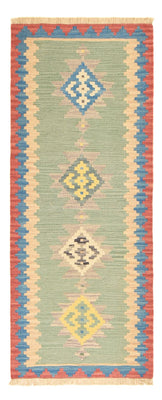 Alfombra de pasillo Alfombra Kelim - Oriental - 204 x 84 cm - multicolor