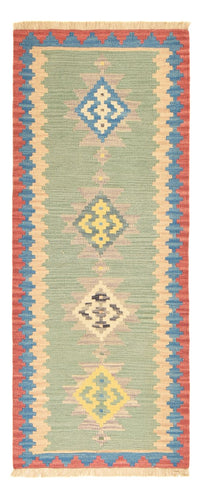 Alfombra de pasillo Alfombra Kelim - Oriental - 204 x 84 cm - multicolor