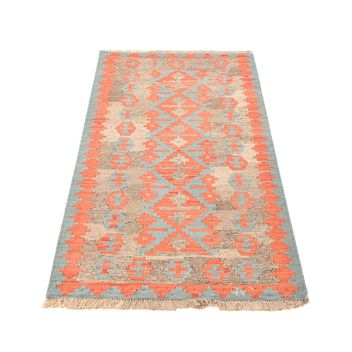 Alfombra de pasillo Alfombra Kelim - Oriental - 196 x 84 cm - multicolor