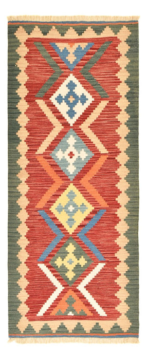 Alfombra de pasillo Alfombra Kelim - Oriental - 213 x 84 cm - multicolor